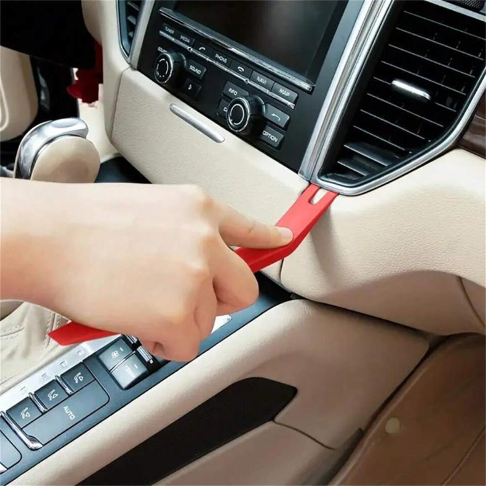 【FathersDayGift】25pcs door repair manual tools, durable wedge pump locksmith thickening kit air cushion long-distance gripping tool set, equipped with long-distance gripper and air wedge pump, suitable for car disassembly tool set (red)