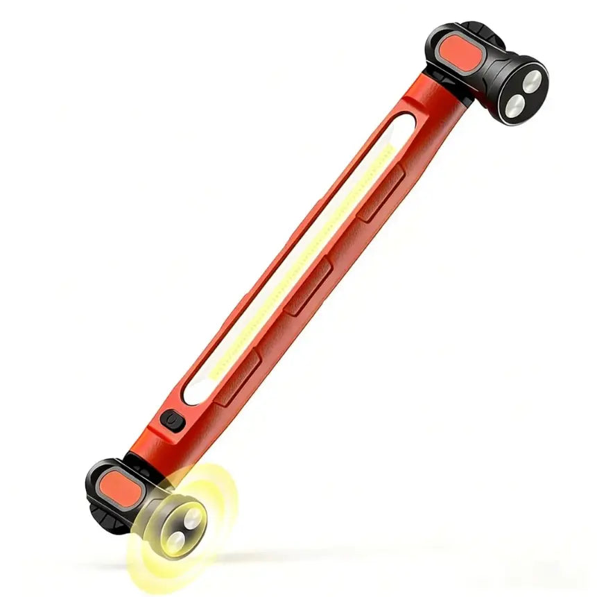 【FathersDayGift】BougeRV Under Hood Work Light Bar, 3000LM LED Magnetic Light Bar with Hooks, 5200mAh Cordless Rechargeable Hood Light, Single Pack, Ideal for Mechanic, Car Repair & Garage Use